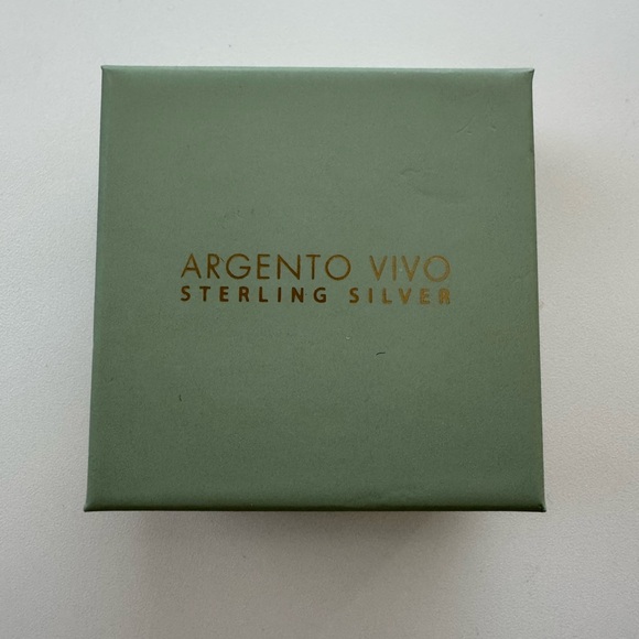 Argento Vivo Single Pearl with stone Necklace - Picture 2 of 2